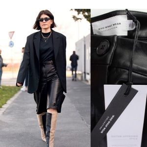 Who What Wear NWT Chreene Faux Vegan Leather Shorts